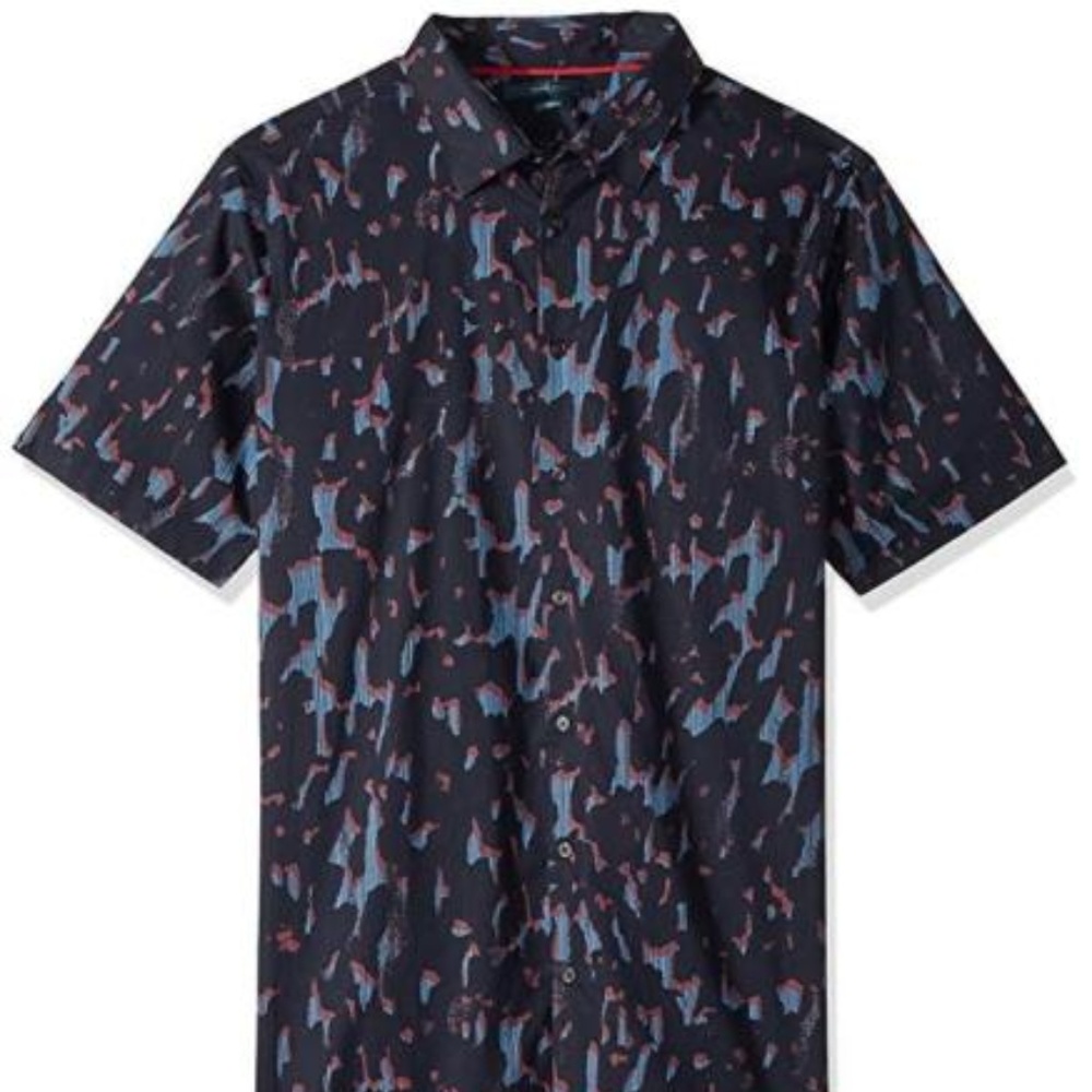 Perry Ellis Mens Big and Tall Shirt Abstrac